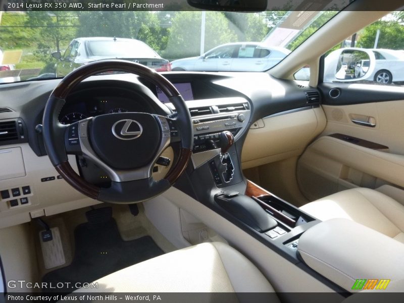 Starfire Pearl / Parchment 2014 Lexus RX 350 AWD