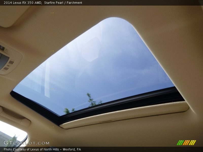 Starfire Pearl / Parchment 2014 Lexus RX 350 AWD