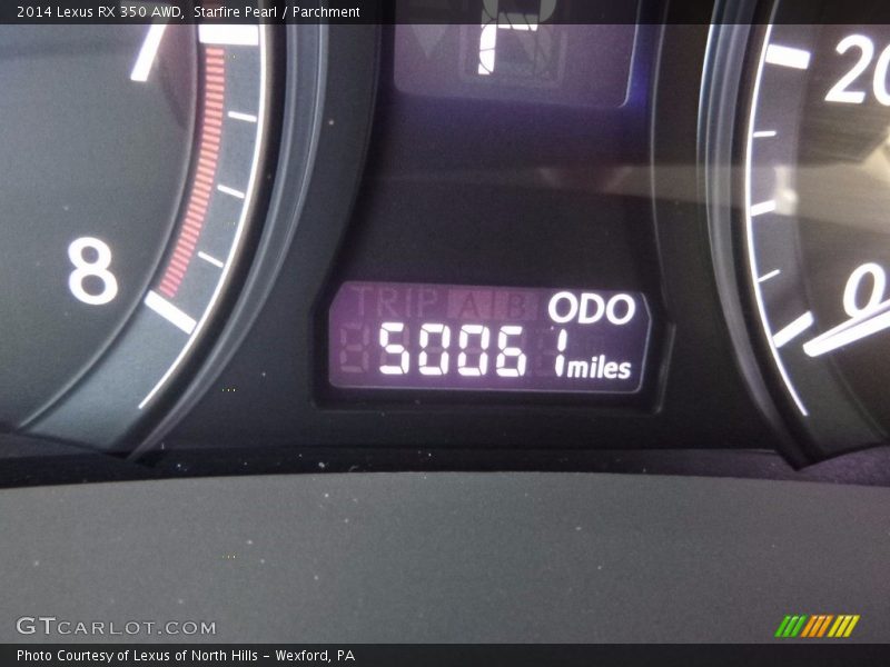 Starfire Pearl / Parchment 2014 Lexus RX 350 AWD