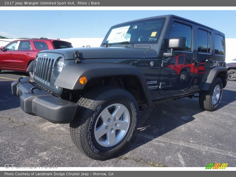 Rhino / Black 2017 Jeep Wrangler Unlimited Sport 4x4