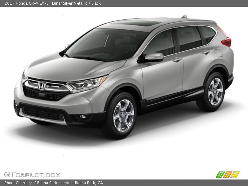 Lunar Silver Metallic / Black 2017 Honda CR-V EX-L