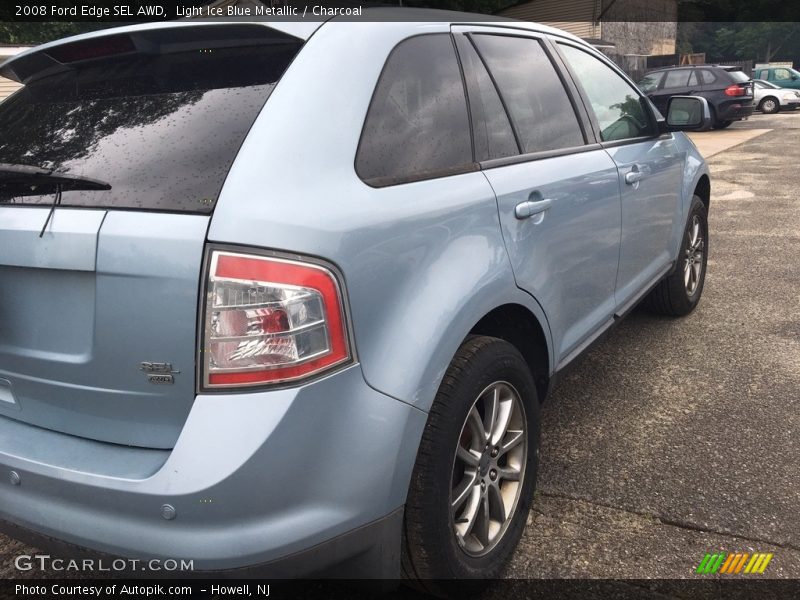 Light Ice Blue Metallic / Charcoal 2008 Ford Edge SEL AWD