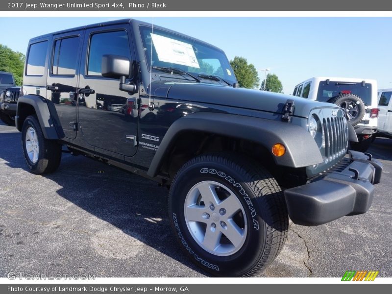 Rhino / Black 2017 Jeep Wrangler Unlimited Sport 4x4
