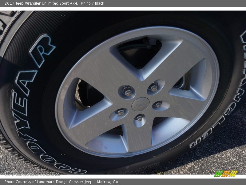 Rhino / Black 2017 Jeep Wrangler Unlimited Sport 4x4