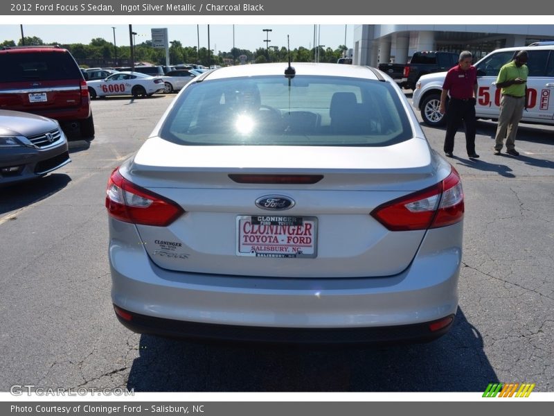 Ingot Silver Metallic / Charcoal Black 2012 Ford Focus S Sedan