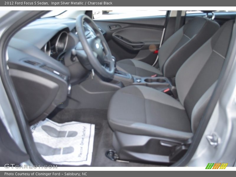 Ingot Silver Metallic / Charcoal Black 2012 Ford Focus S Sedan