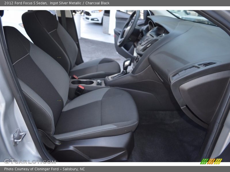 Ingot Silver Metallic / Charcoal Black 2012 Ford Focus S Sedan
