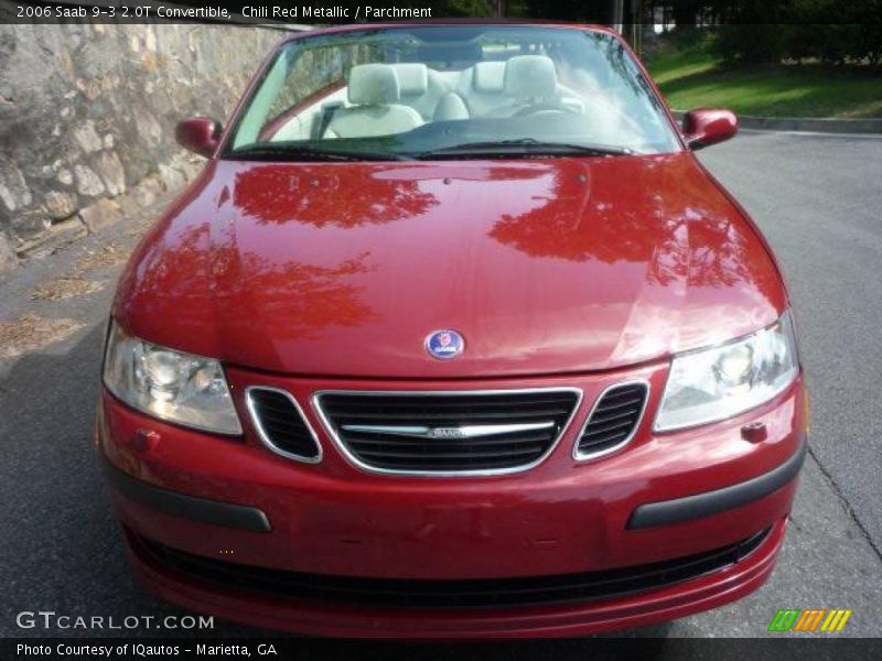 Chili Red Metallic / Parchment 2006 Saab 9-3 2.0T Convertible