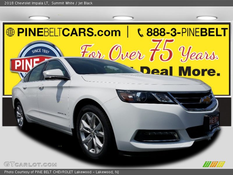 Summit White / Jet Black 2018 Chevrolet Impala LT