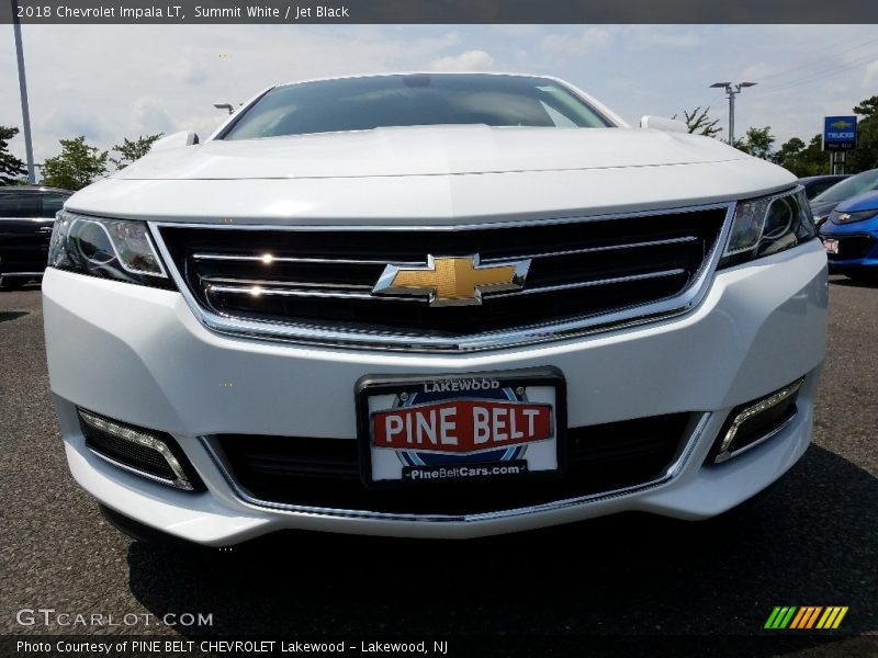 Summit White / Jet Black 2018 Chevrolet Impala LT