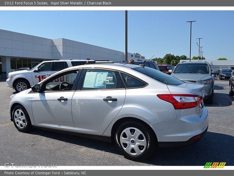 Ingot Silver Metallic / Charcoal Black 2012 Ford Focus S Sedan