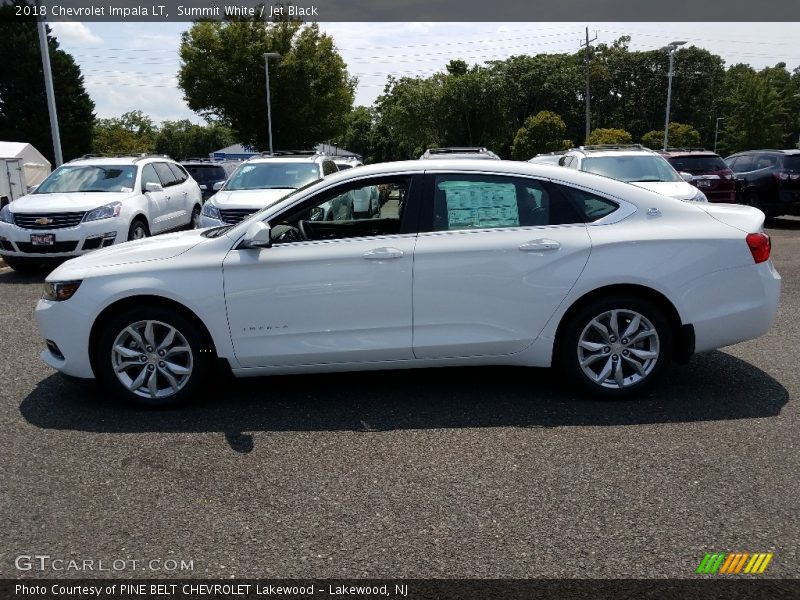 Summit White / Jet Black 2018 Chevrolet Impala LT