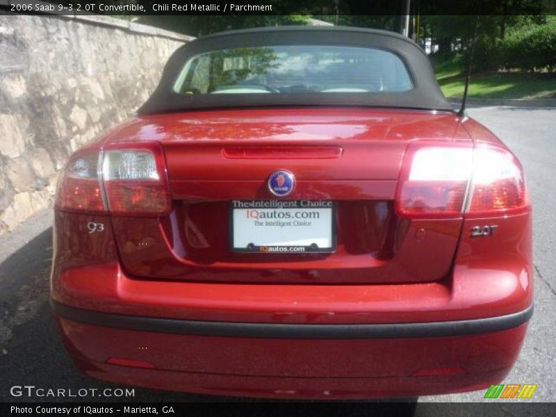 Chili Red Metallic / Parchment 2006 Saab 9-3 2.0T Convertible