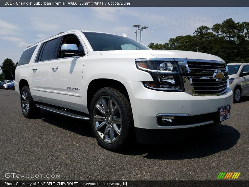 Summit White / Cocoa/Dune 2017 Chevrolet Suburban Premier 4WD