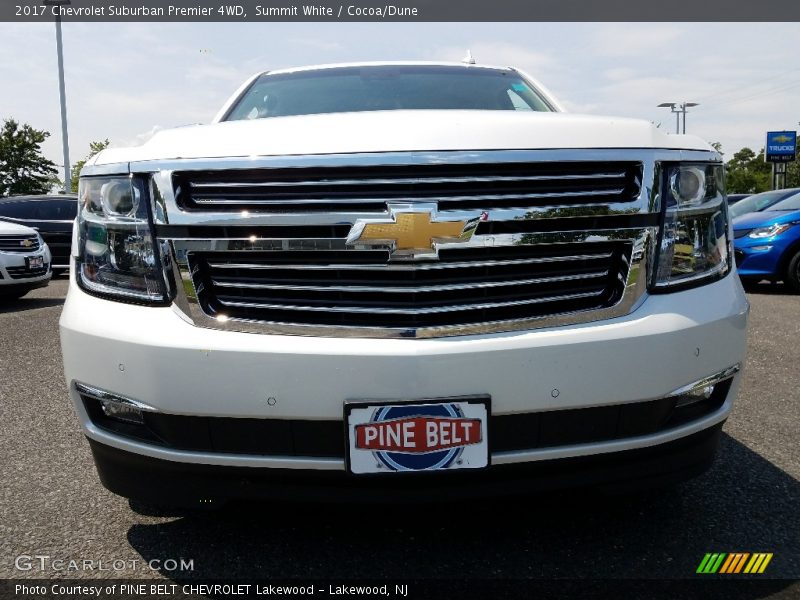 Summit White / Cocoa/Dune 2017 Chevrolet Suburban Premier 4WD