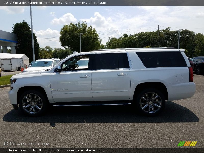 Summit White / Cocoa/Dune 2017 Chevrolet Suburban Premier 4WD