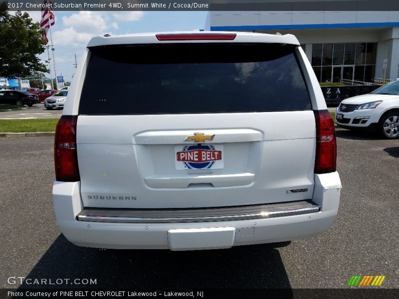 Summit White / Cocoa/Dune 2017 Chevrolet Suburban Premier 4WD