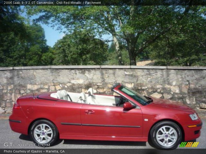 Chili Red Metallic / Parchment 2006 Saab 9-3 2.0T Convertible