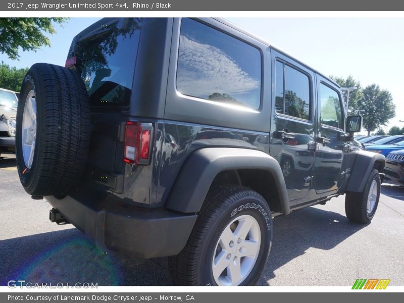 Rhino / Black 2017 Jeep Wrangler Unlimited Sport 4x4
