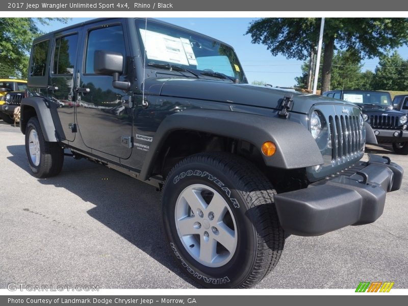 Rhino / Black 2017 Jeep Wrangler Unlimited Sport 4x4