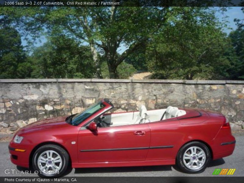 Chili Red Metallic / Parchment 2006 Saab 9-3 2.0T Convertible