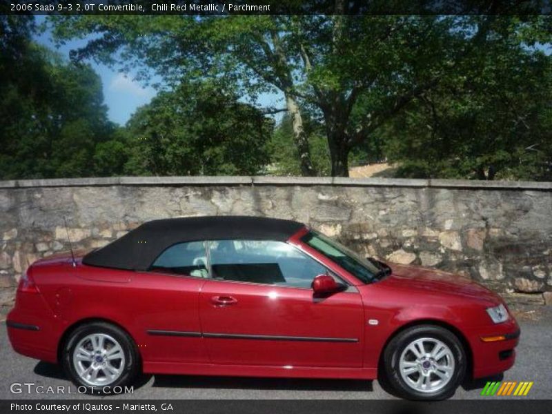 Chili Red Metallic / Parchment 2006 Saab 9-3 2.0T Convertible