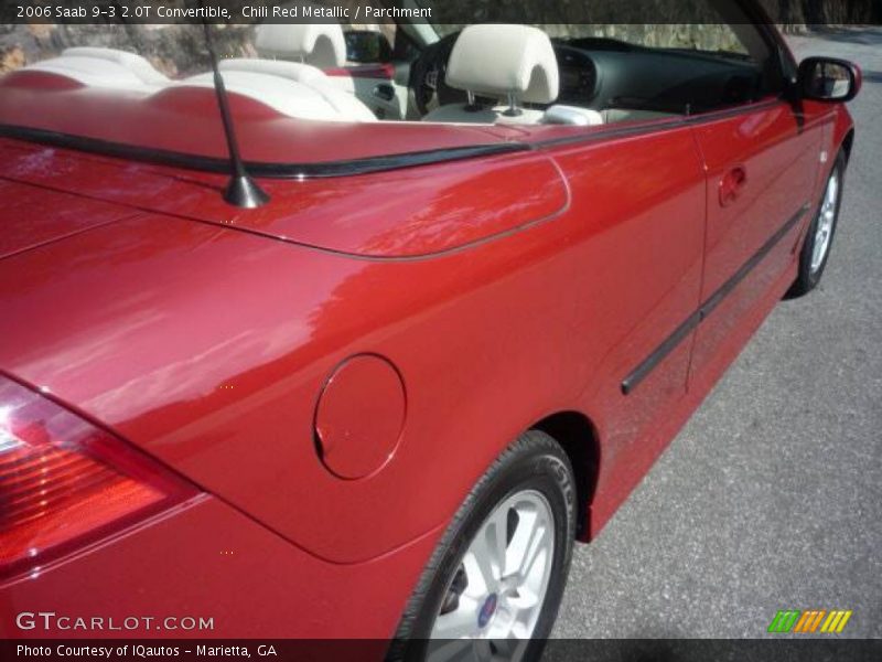 Chili Red Metallic / Parchment 2006 Saab 9-3 2.0T Convertible