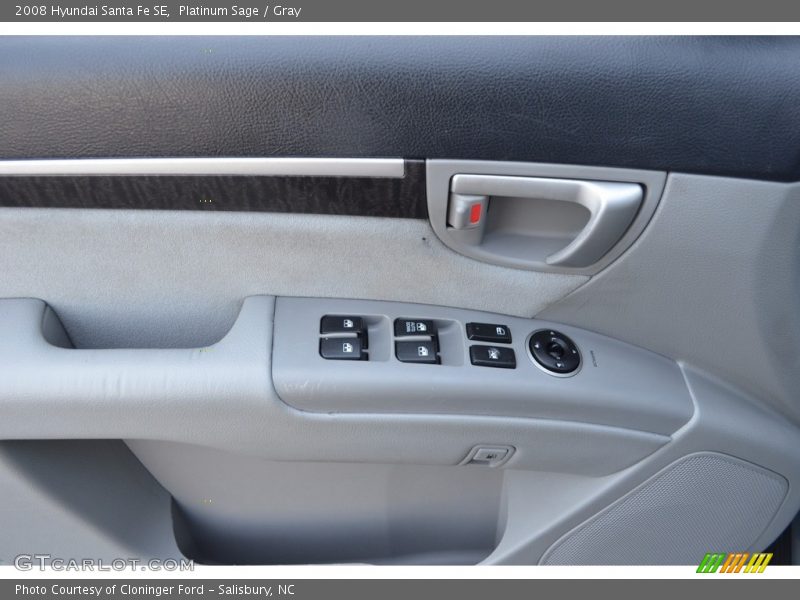 Platinum Sage / Gray 2008 Hyundai Santa Fe SE