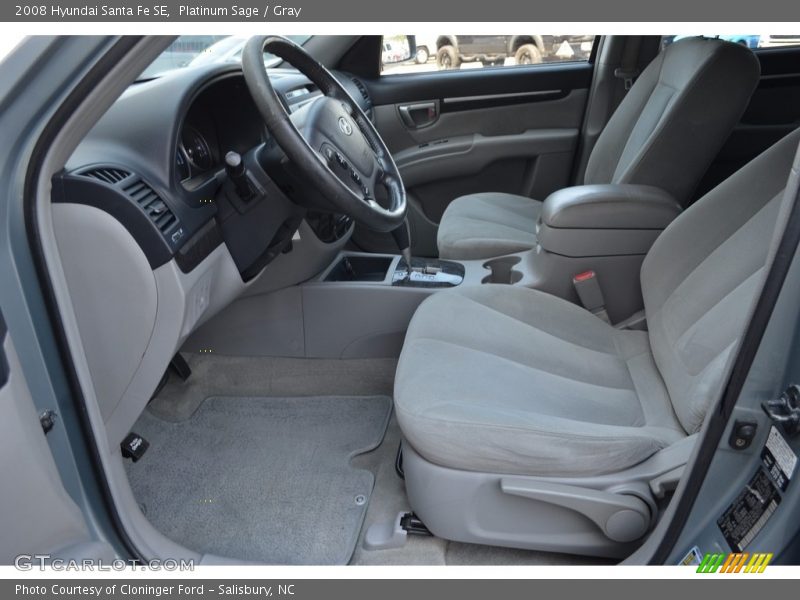 Platinum Sage / Gray 2008 Hyundai Santa Fe SE