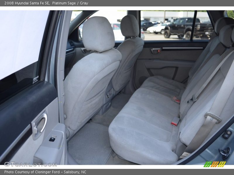 Platinum Sage / Gray 2008 Hyundai Santa Fe SE