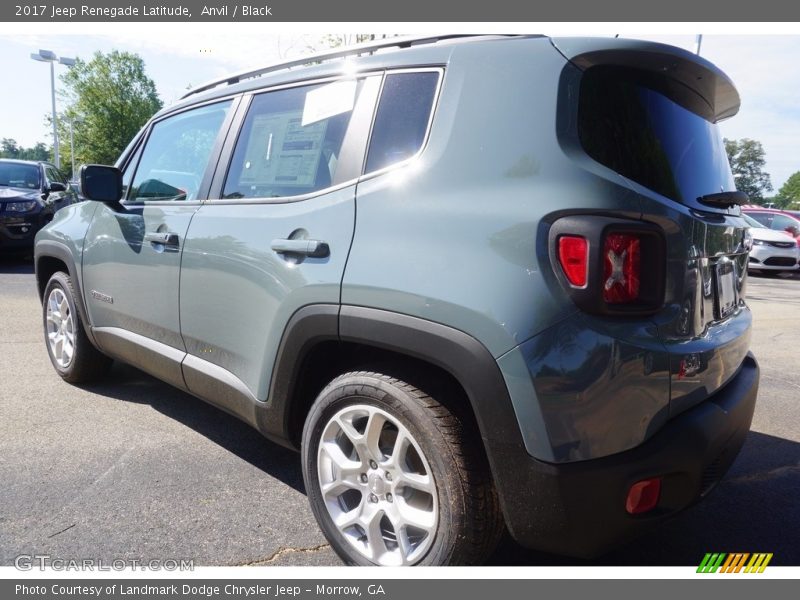 Anvil / Black 2017 Jeep Renegade Latitude