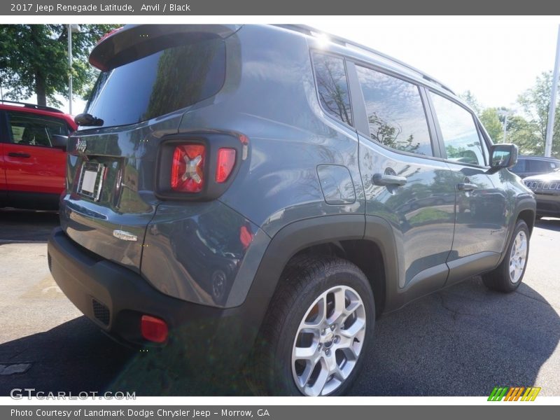 Anvil / Black 2017 Jeep Renegade Latitude