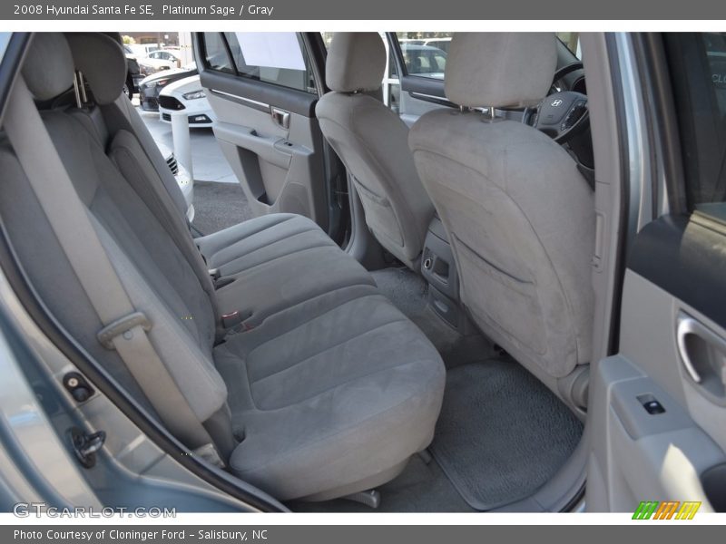 Platinum Sage / Gray 2008 Hyundai Santa Fe SE