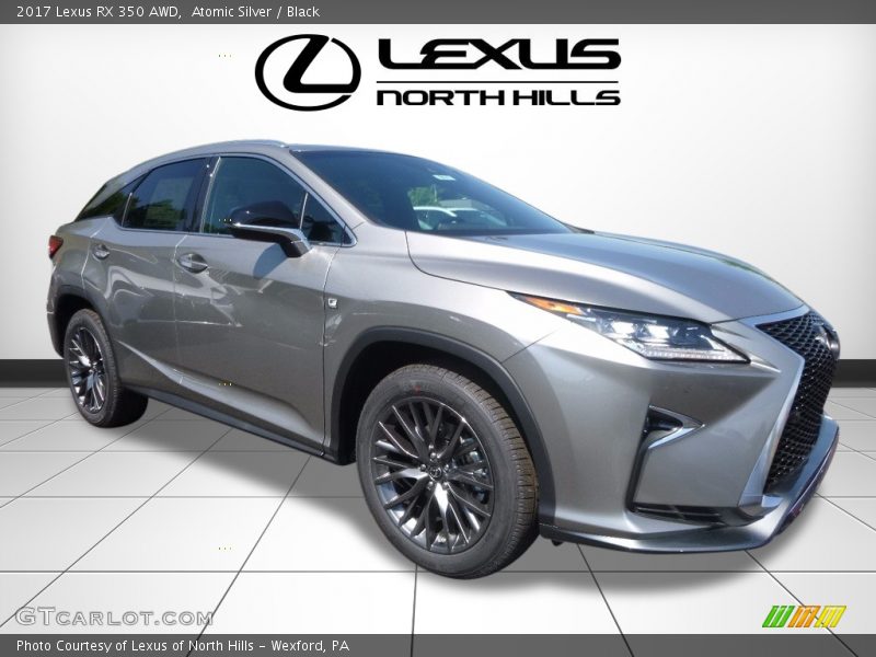 Atomic Silver / Black 2017 Lexus RX 350 AWD