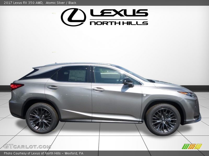 Atomic Silver / Black 2017 Lexus RX 350 AWD