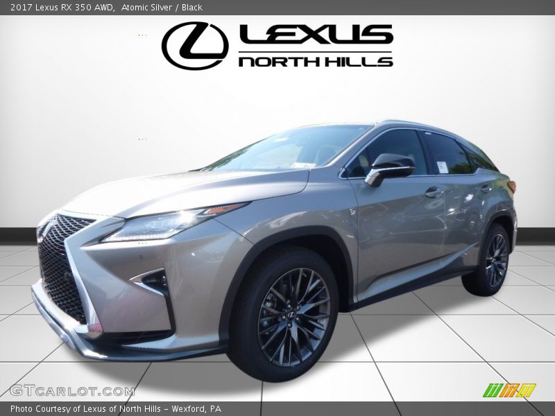 Atomic Silver / Black 2017 Lexus RX 350 AWD