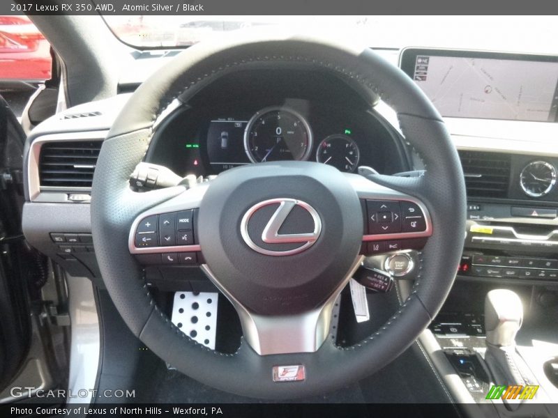 Atomic Silver / Black 2017 Lexus RX 350 AWD