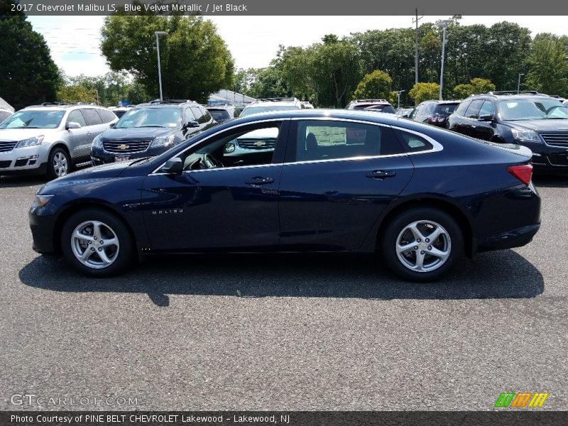 Blue Velvet Metallic / Jet Black 2017 Chevrolet Malibu LS