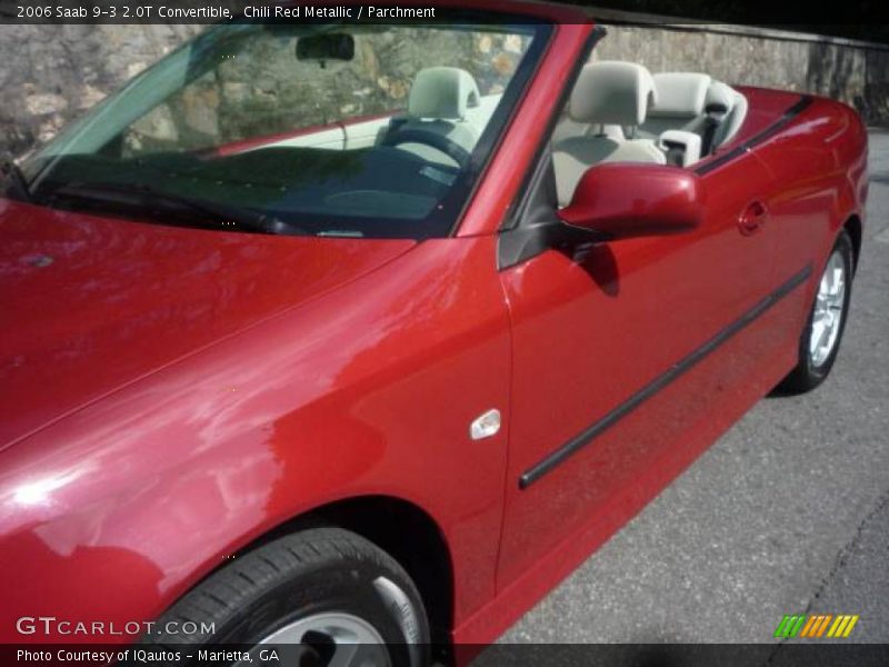 Chili Red Metallic / Parchment 2006 Saab 9-3 2.0T Convertible