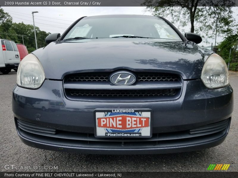 Charcoal Gray / Gray 2009 Hyundai Accent GS 3 Door