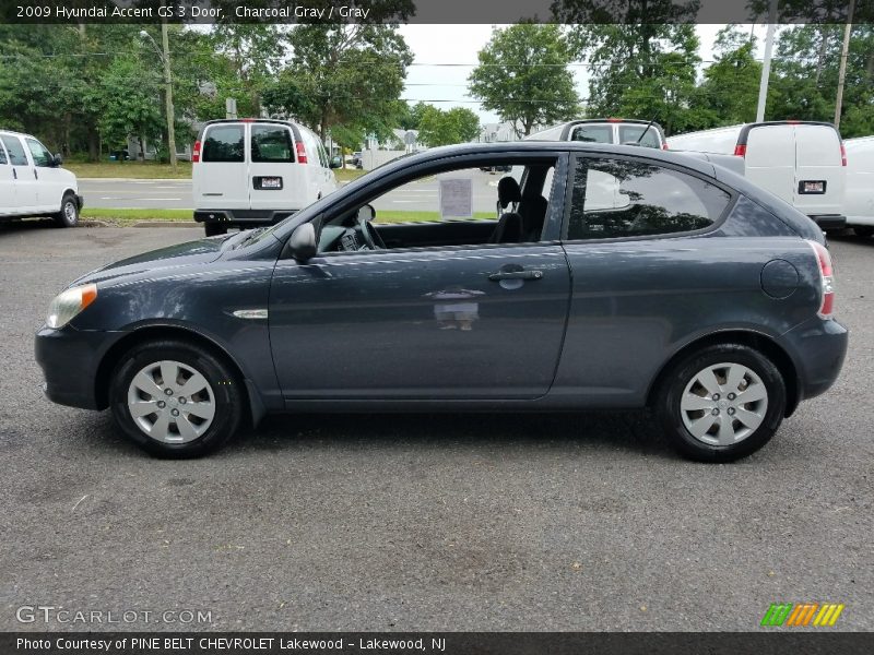 Charcoal Gray / Gray 2009 Hyundai Accent GS 3 Door