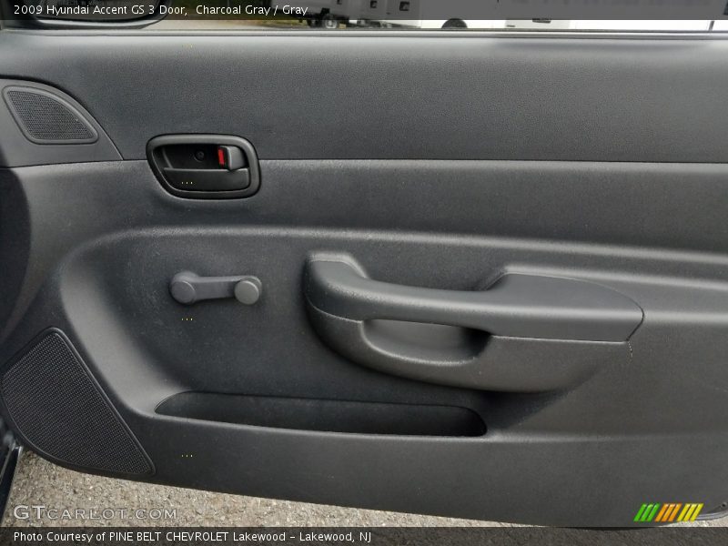Charcoal Gray / Gray 2009 Hyundai Accent GS 3 Door