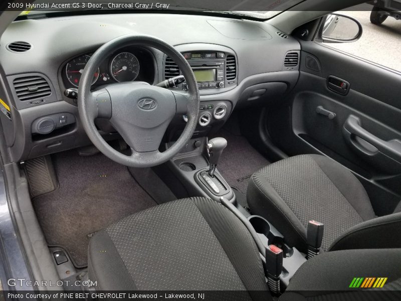 Charcoal Gray / Gray 2009 Hyundai Accent GS 3 Door