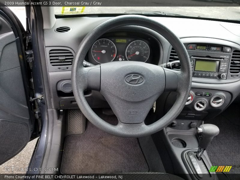 Charcoal Gray / Gray 2009 Hyundai Accent GS 3 Door
