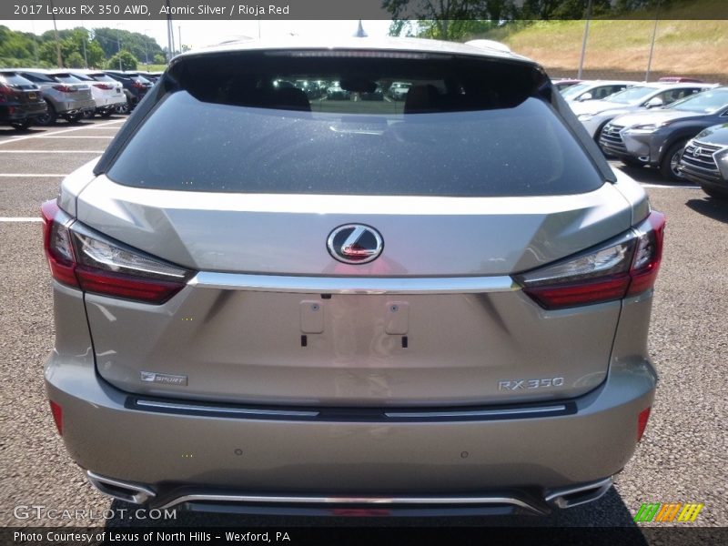 Atomic Silver / Rioja Red 2017 Lexus RX 350 AWD