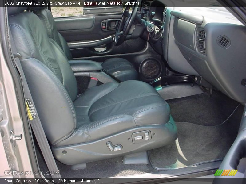 Light Pewter Metallic / Graphite 2003 Chevrolet S10 LS ZR5 Crew Cab 4x4
