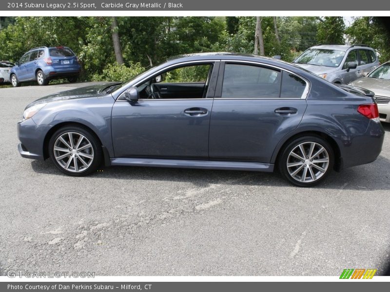 Carbide Gray Metallic / Black 2014 Subaru Legacy 2.5i Sport