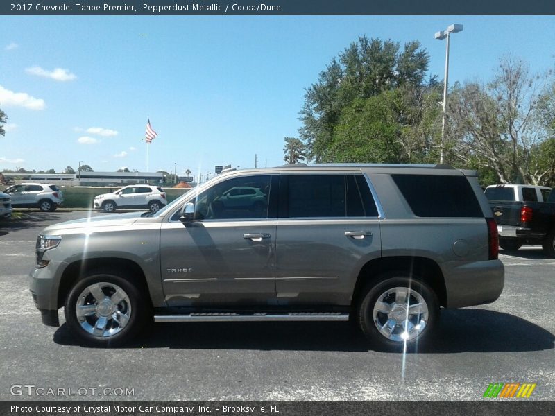 Pepperdust Metallic / Cocoa/Dune 2017 Chevrolet Tahoe Premier