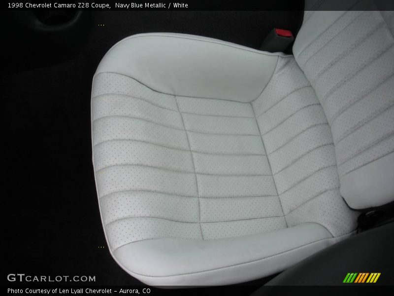 Navy Blue Metallic / White 1998 Chevrolet Camaro Z28 Coupe