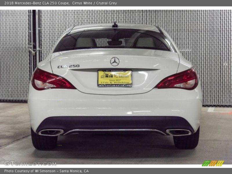 Cirrus White / Crystal Grey 2018 Mercedes-Benz CLA 250 Coupe